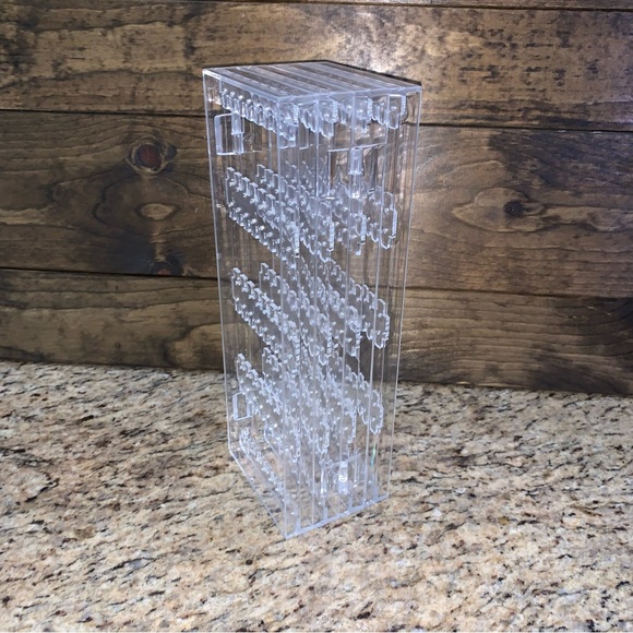 Acrylic 5 Tier 4 panel Foldable Earring Holder Rack Stand Jewelry Organizer - Picture 3 of 12